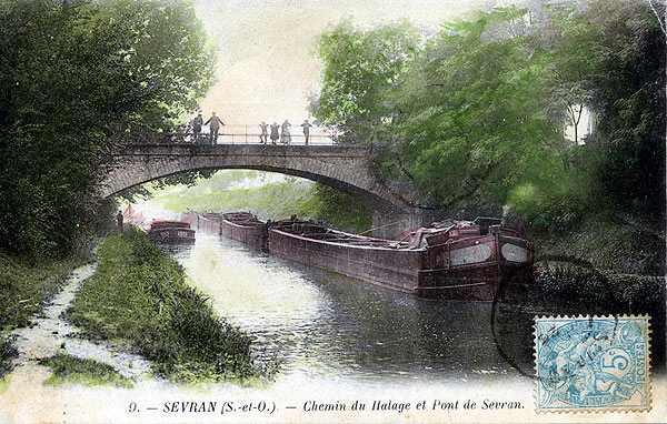 9. - SEVRAN (S.-et-O.). - Chemin du Halage et Pont de Sevran